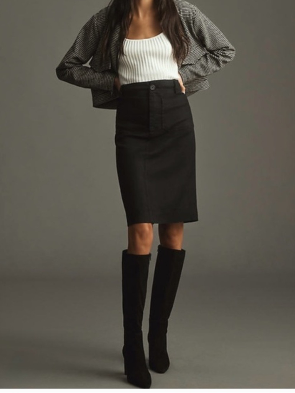 Maeve Colette Black Pencil Skirt - Size Small